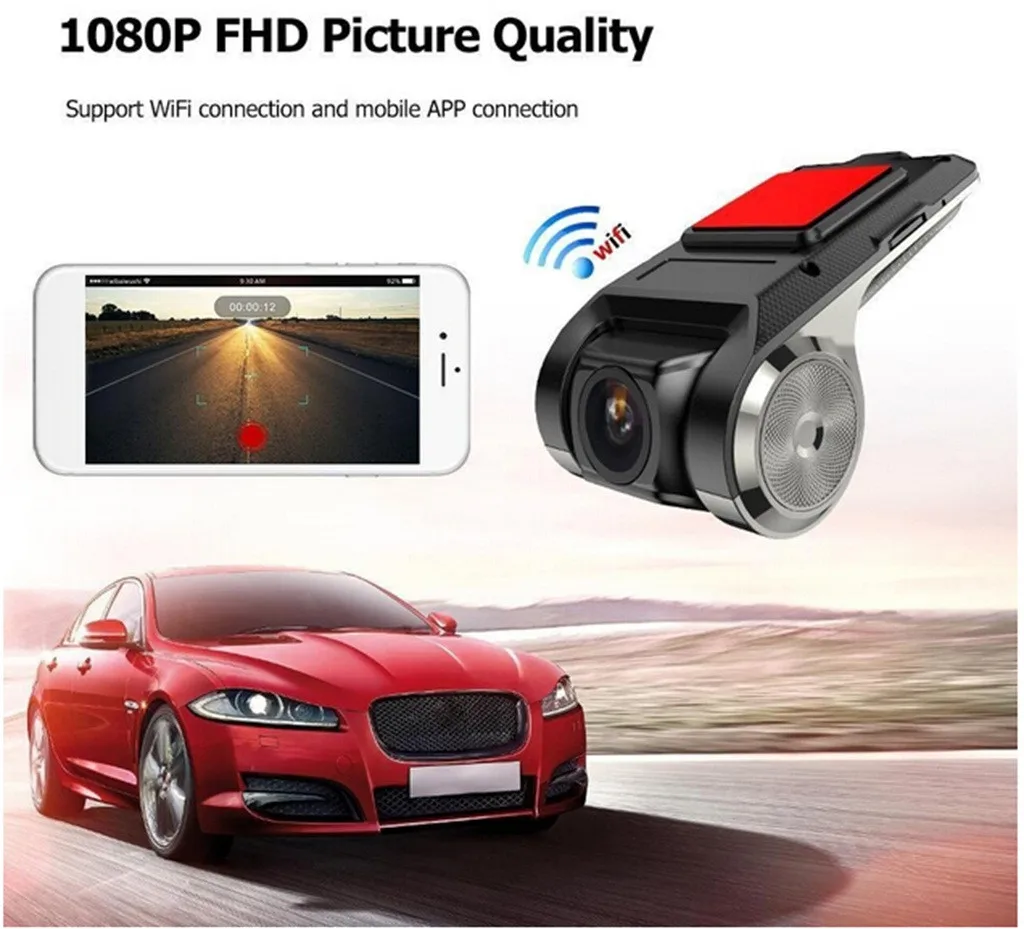 Автомобильный видеорегистратор X28 1080P FHD Wi Fi ADAS G sensor Прямая