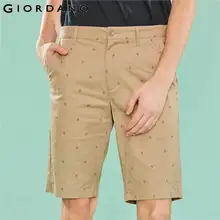 Giordano повседневные зауженные шорты из натурального хлопка slim fit,с вышивками на них,имеется три варианта окраса