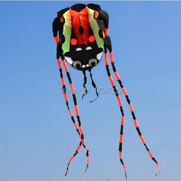 

Free Shipping Outdoor Fun Sports NEW Nylon Cloth 8m Power Variation Of Ladybug Software Kite Good Flying