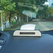 Полиуретановая автомобильная коробка для салфеток с номером телефона, держатель для салфеток