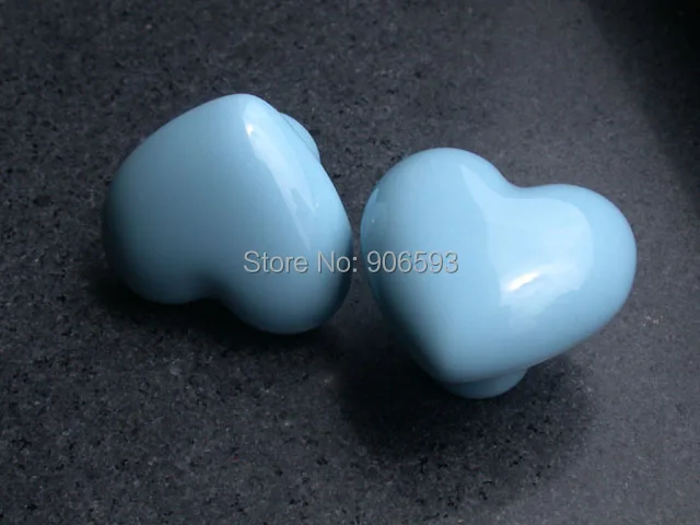 

50pcs lot free shipping love heart ceramic kitchen cabinet knobs