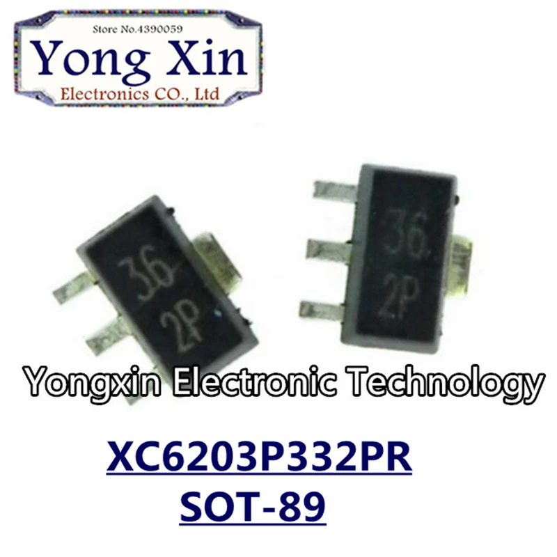 10 шт. XC6203P332PR SOT89 XC6203 XC6203P XC6203P332 сот для поверхностного монтажа|Импульсный источник