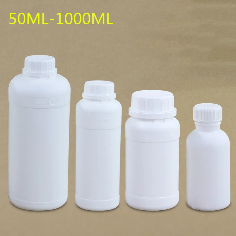 

Round Anti-corrosion HDPE Plastic Cap Sealed Bottles Anti-infiltration Fluorinated Bottle Thick Plastic Bottles for Chemical