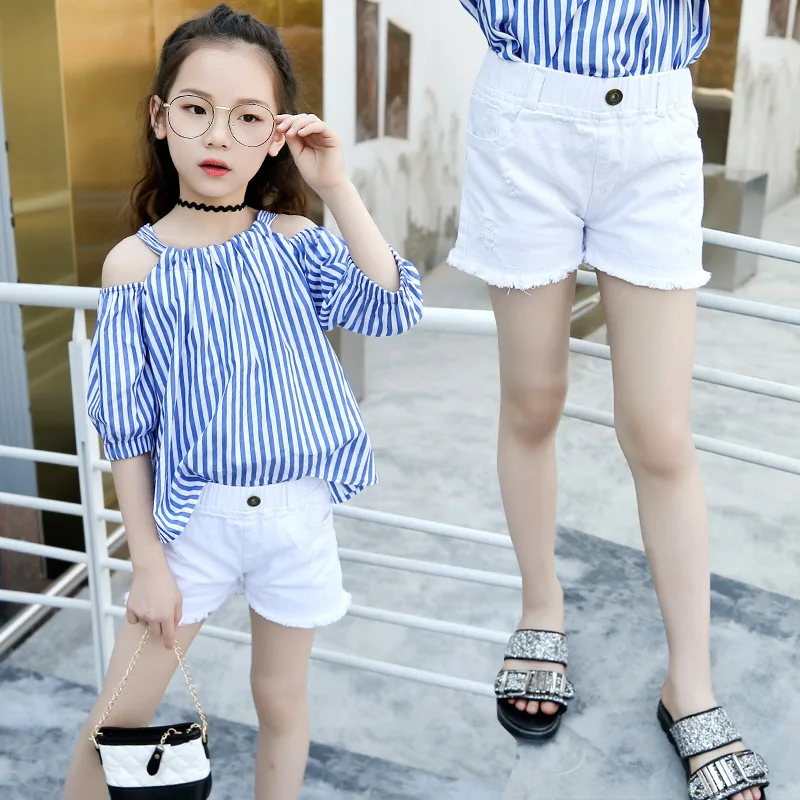 2018 Summer New Children Girls Shorts Denim Pants Girl Casual Short