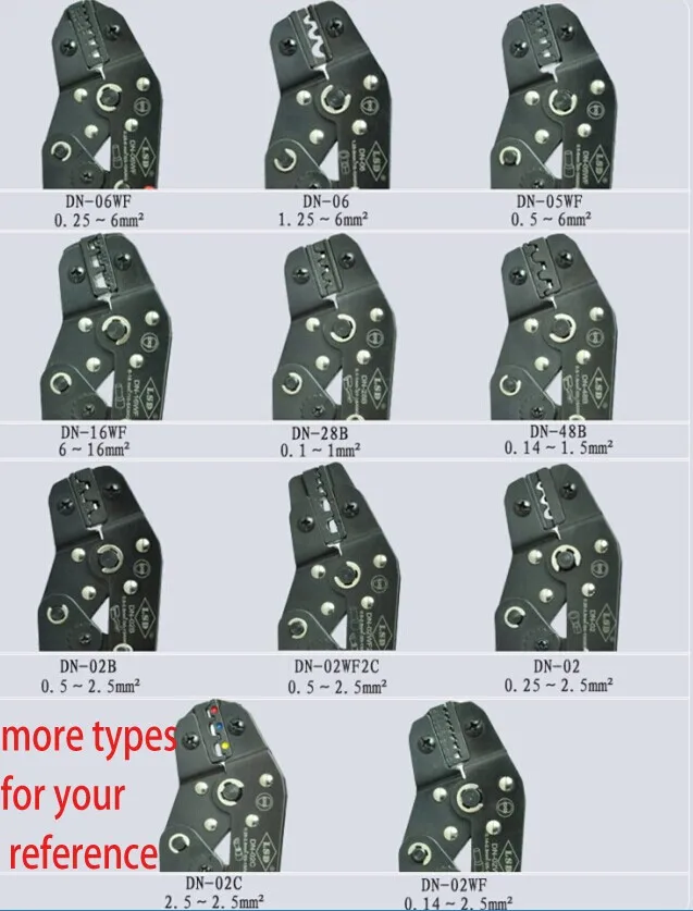 DN-02WF, обжима для 0,14-2.5mm2 26-14AWG wire-наконечником обжимной пресс плоскогубцы