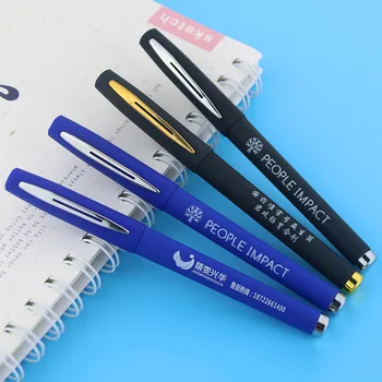 

500pcs/set 0.5mm Black Ink Neutral Gel Pen Custom Logo Advertising Pen Custom LOGO Water Ink Gel Pen Custom Text