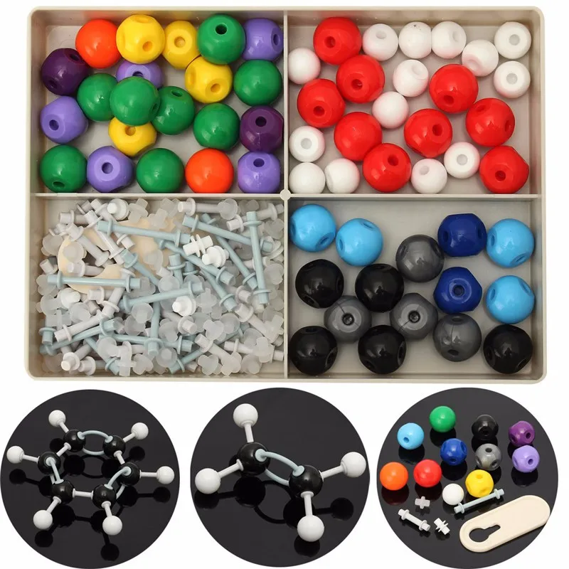 

JIMITU 240Pcs Atom Molecular Models Kit Set General & Organic Chemistry Scientific Children Learning Educational Toy Set