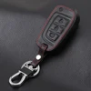 VCiiC – housse de porte-clés à rabat en cuir, noire, style de voiture, pour Hyundai Solaris Verna support pour télécommande 2017, 2022 ► Photo 3/5