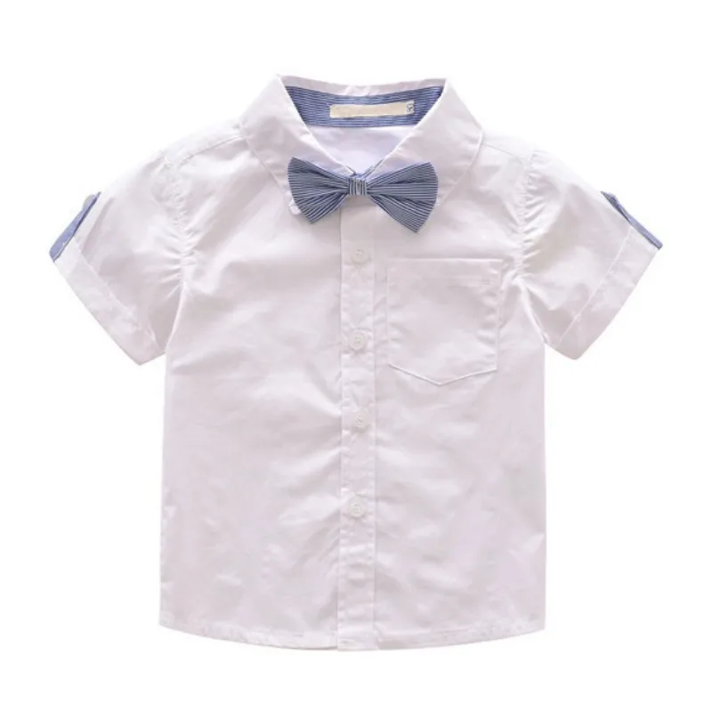 Комплект детской одежды, комплекты одежды для детей новые топики для мальчиков с короткими рукавами и галстуком-бабочкой+ шорты на бретелях, 2 предмета, От 1 до 5 лет A