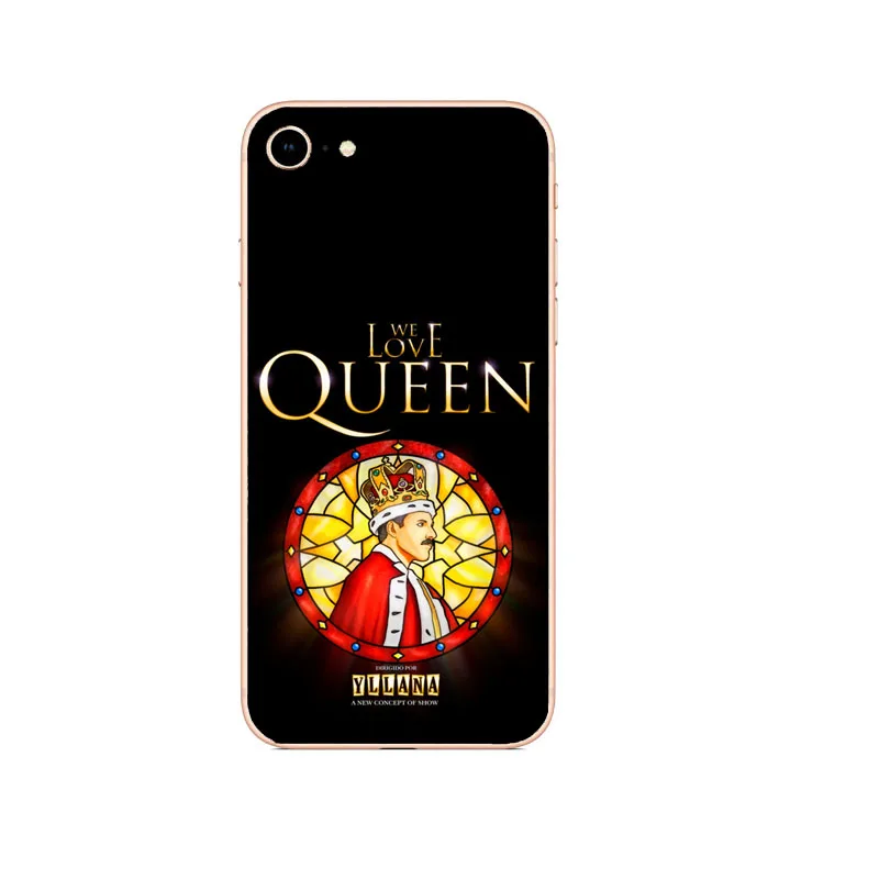 Freddie Mercury Rainha banda Qualidade Роскошный чехол для телефона para iPhone 8 7 6 5 4 Plus X XS max 11 11pro силиконовый чехол - Цвет: TPU