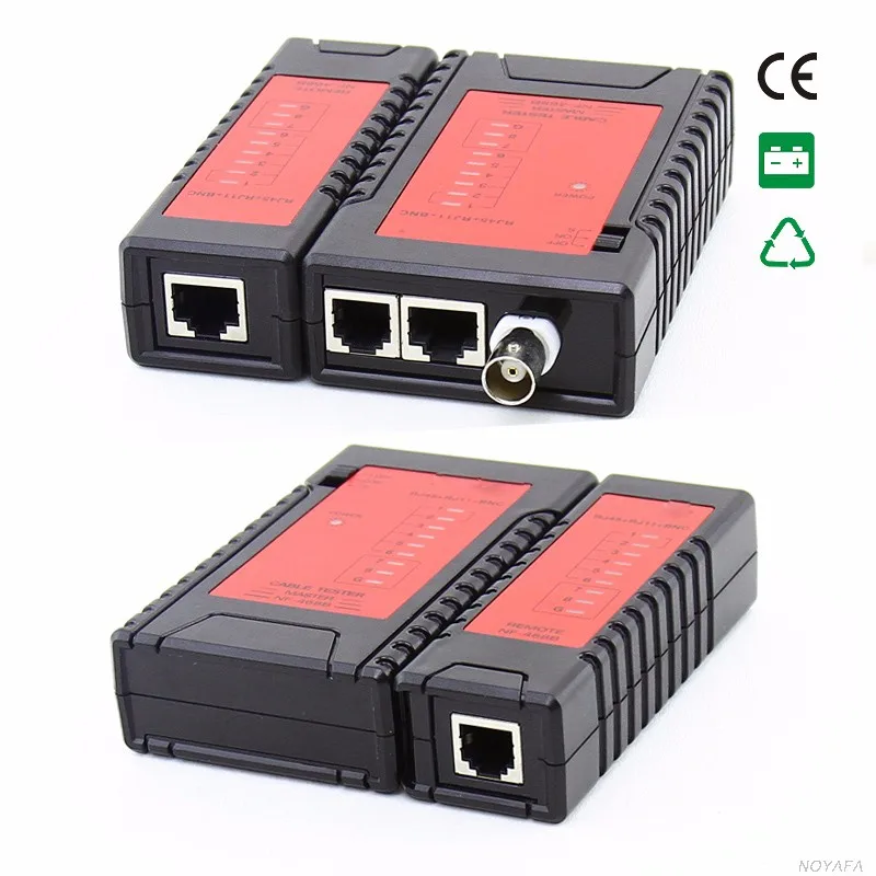 NOYAFA NF-468B Высококачественный сетевой кабель локальной сети провода тестер RJ45 RJ11 RJ12 BNC CAT5 кабель трекер для проверки витой пары, телефонной проводки