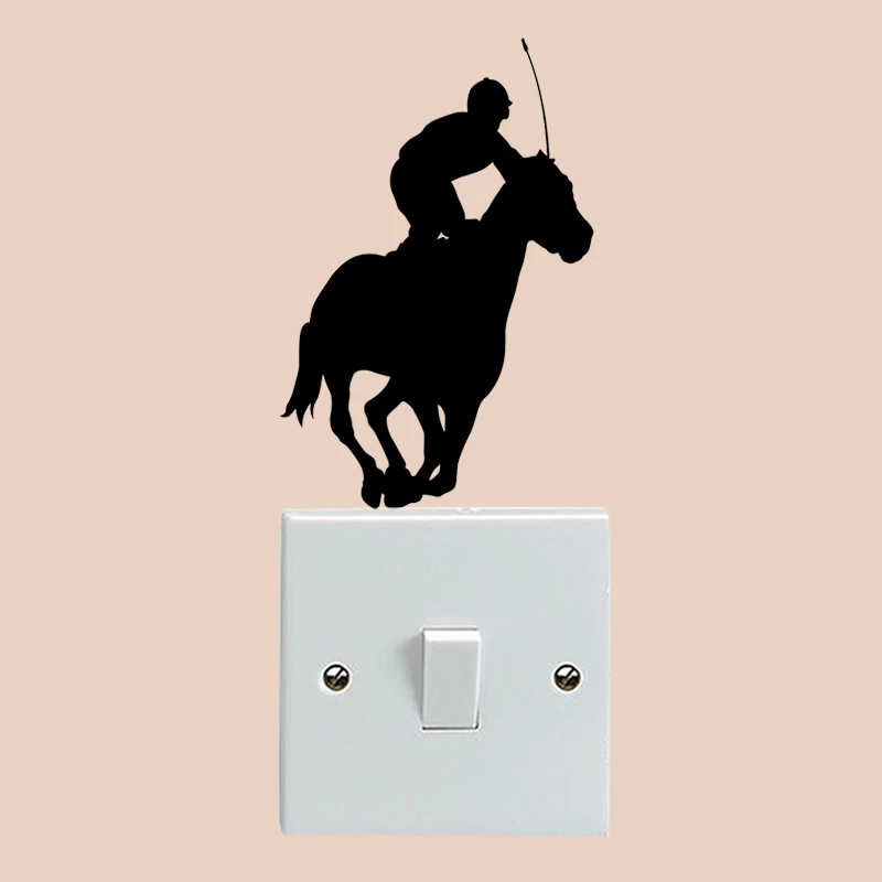 Us 2 99 Wangzhiming New Cartoon Diy 3d Wall Stickers For Kids Rooms Horse Racing For Wall Stickers Bedroom Home Decor Living Room In Wall Stickers