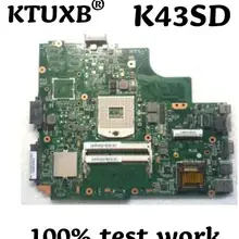 K43SD материнская плата для ноутбука ASUS K43SD K43E A43E P43E ноутбук материнская плата PGA989 HM65 DDR3 измерительных работ