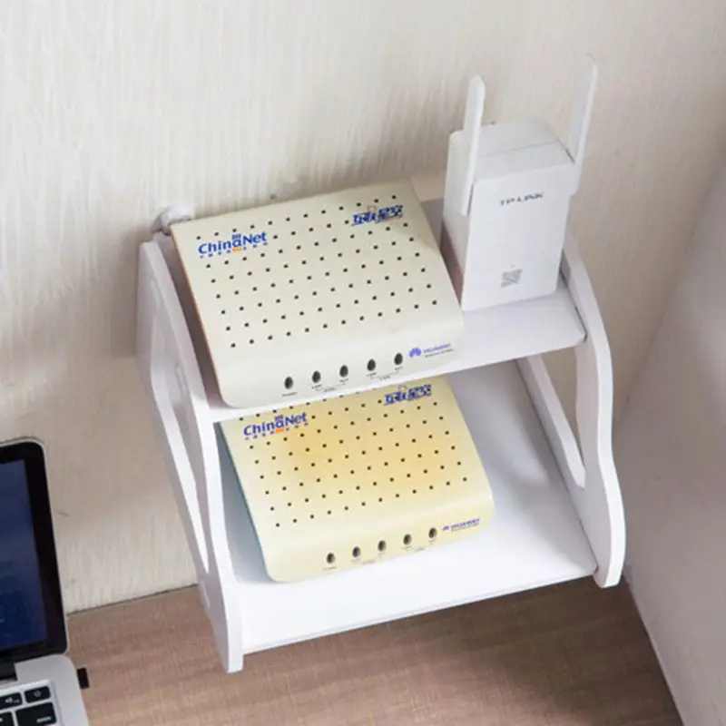 Coloffice белый tv Set Top Storage Router top Box настенные полки Держатели Стойки для студентов
