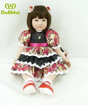 

Silicone vinyl Reborn Baby Doll Toys 24"60cm Princess Toddler cute Dolls Present toys Girls Brinquedos Dolls Limited Collection