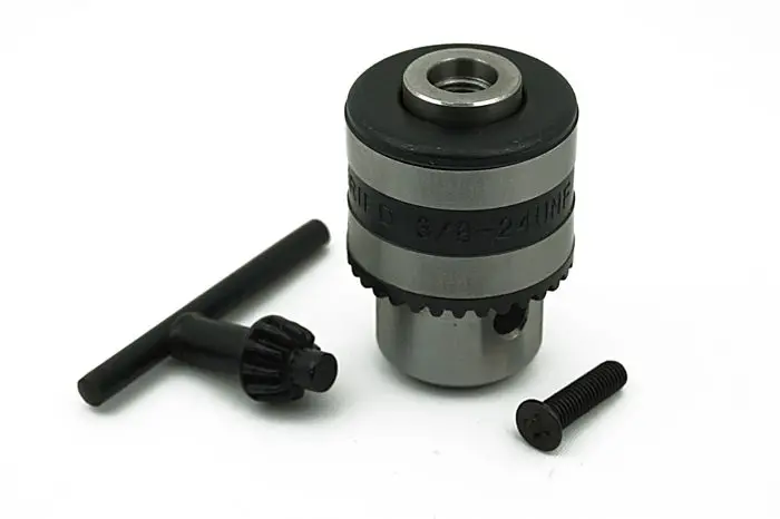 

1-10mm Capacity 3/8-24UNF Thread Mount Key Type Drill Chuck & Chuck Key CNC