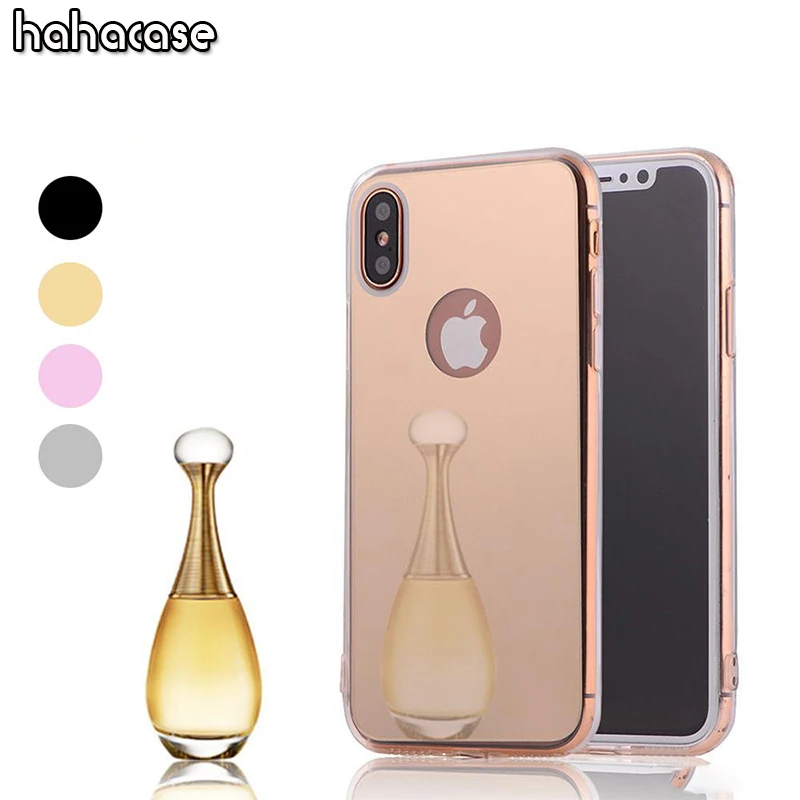 10pcs Bling Mirror Electroplating Clear Soft TPU Silicone Gel Case For
