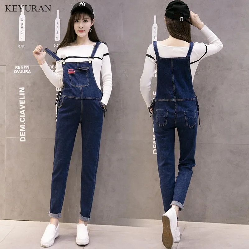Quality NEW Denim Maternity Jumpsuits Autumn Winter Fashion Denim Bib