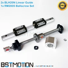 Набор шариковых винтов X Y Z Axis 2005+ BLH20 20 мм линейная направляющая 300 мм 400 мм 500 мм 600 мм 700 мм 800 мм 900 мм 1000 мм 1200 мм 1500 мм# HGH20CA