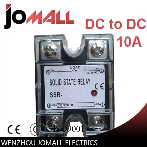 

SSR -10DD 220V DC control DC SSR Single phase Solid state relay