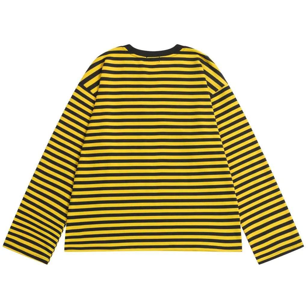 Black And Yellow Shirt Striped Hot Sale 