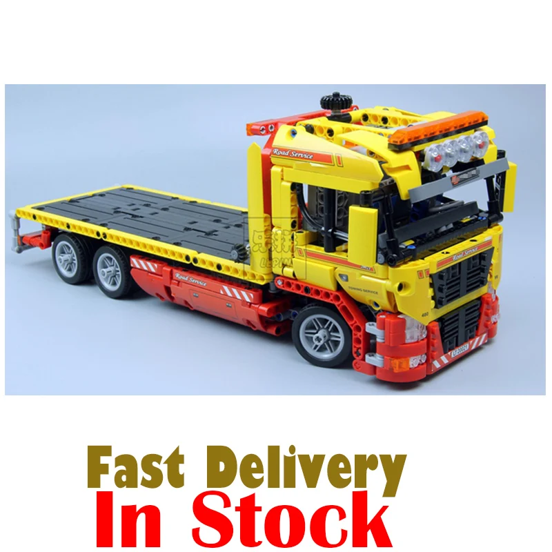 

LEPIN 20021 Flatbed Truck Technic Model Building Block Bricks Toys Enlighten For Boys oyuncak 1143PCS Compatible legoINGly 8109