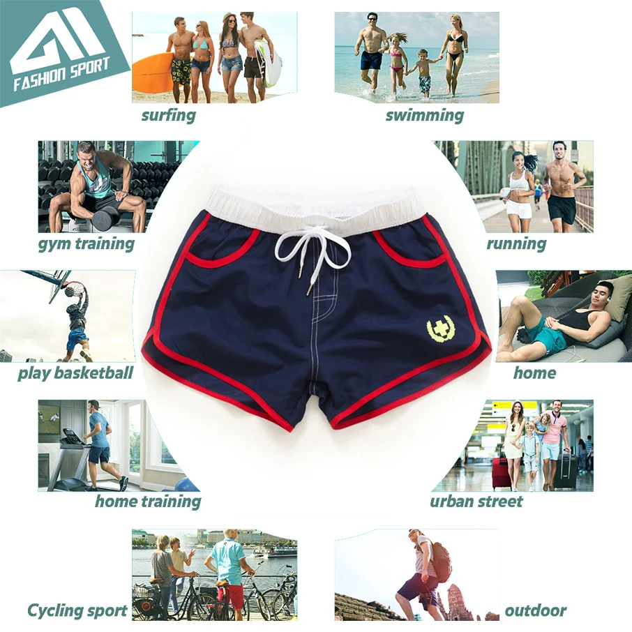 New Quick Dry Men's Swim Shorts Surfing Beach Short Maillot De Bain Sport Bermuda Swimwear Men's Board Shorts Male Short AC432