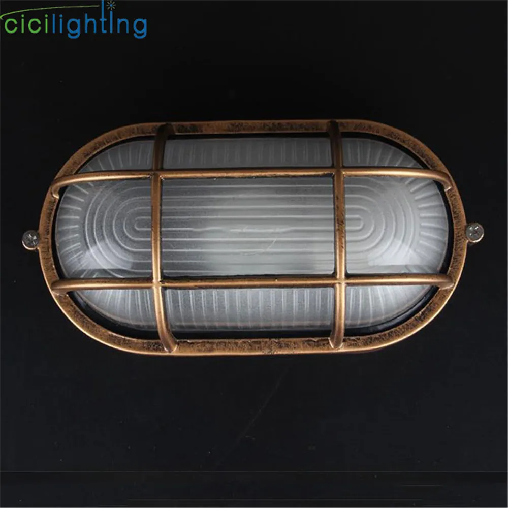 Retro moisture explosion-proof outdoor Wall light Vintage Waterproof E27 ceiling lamp outdoor wall & Porch lighting cicilighting