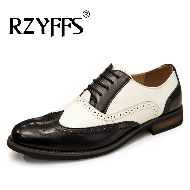 Men's Bullock Business Dress Shoes NEW Arrival Formal Business Shoes Men Vitage Design Lace-Up Leather Shoes A51-16