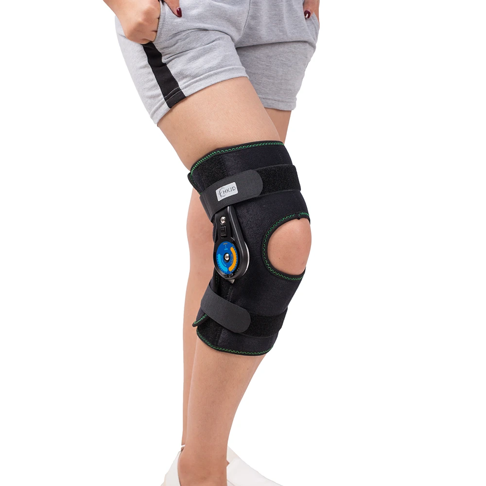 Knie Brace Ondersteuning Stabilizer Pad Riem Band Orthese Spalk Startonderbreker Guard ROM Kniebrace|brace support|hinged kneesupport brace - AliExpress