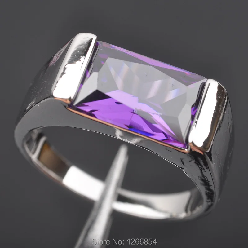 

Classic Purple Stone Cubic Zirconia For Women Stamped 925 Silver Jewelry Ring Size 6 7 8 9 Free Shipping S0121