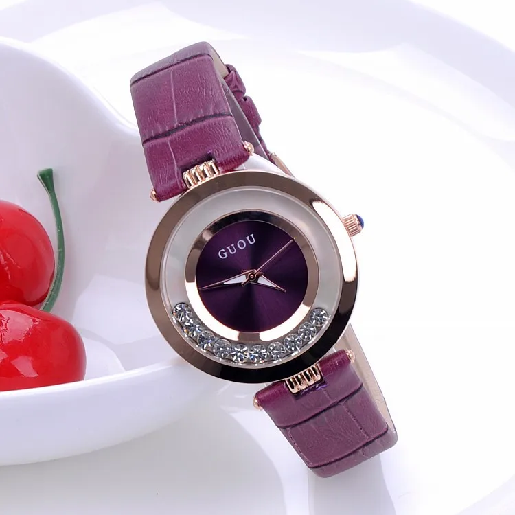 Prix pour GUOU De Luxe Brillant Strass Montre Femmes Montres Scintillant En Cuir Dames Montre À Quartz Montre Heure relogio feminino reloj mujer Prix pour GUOU De Luxe Brillant Strass Montre Femmes Montres Scintillant En Cuir Dames Montre À Quartz Montre Heure relogio feminino reloj mujer