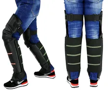 Мотоциклов Защиты Коленей Велоспорт Гвардии Moto Защитная Kneepad Согреться Зимой Кожа PU