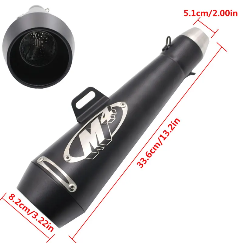 ROAOPP Motorcycle middle pipe For Benelli 600 BN600 BJ600 TNT600 with M4 exhaust eduction pipe Motorcycle Racing Street Bike KTM