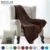 Bedsure New Soft Throw Blanket Warm Coral Plaid Blankets Travel Flannel Sofa Solid Color Fleece Blankets For Bed Warm Cobertor