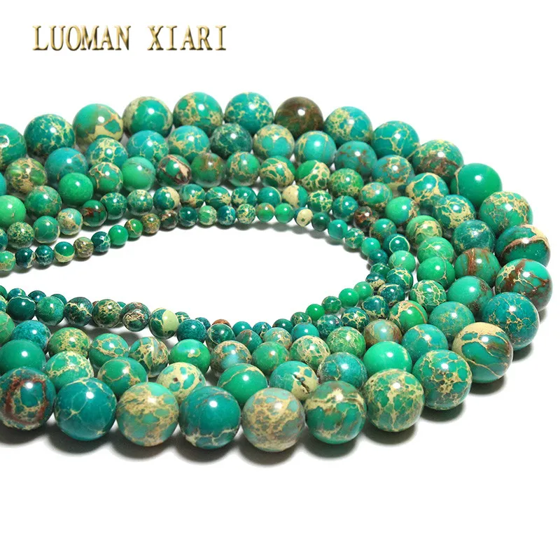 Green Turquoise Gemstone Faceted Round Beads 15.5" 3mm 4mm 6mm 8mm 10mm 12mm DIY