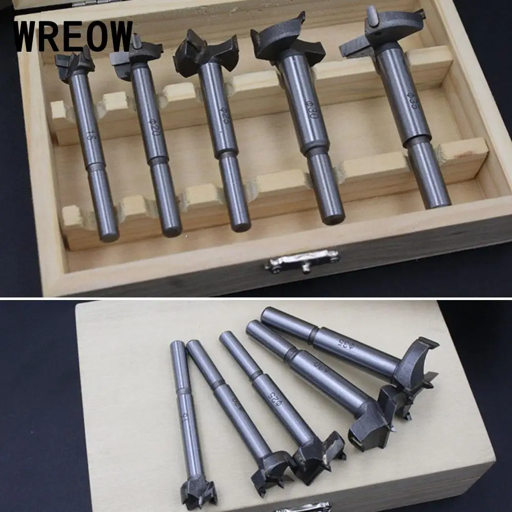Buy 5pcs/Set Woodworking Hole Saw Cutter Tool Drill