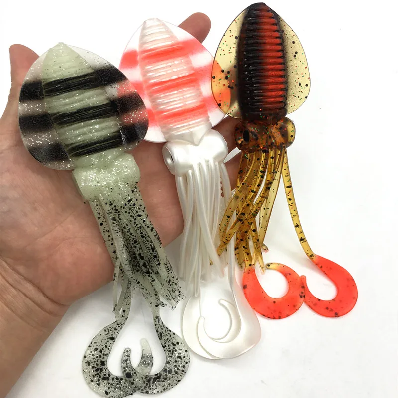 Octopus Skirts Artificial Bait  Octopus Lure Skirts Luminous - 22cm  Octopus Trolling - Aliexpress