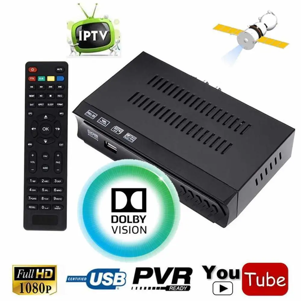 KOQIT Бесплатный HD тюнер DVB-S2 DVB-S цифровой спутниковый ресивер ТВ коробка IP tv m3u плеер комбо 3g Wifi Youtube Biss vu PVR телеприставка - Цвет: Without USB Wifi