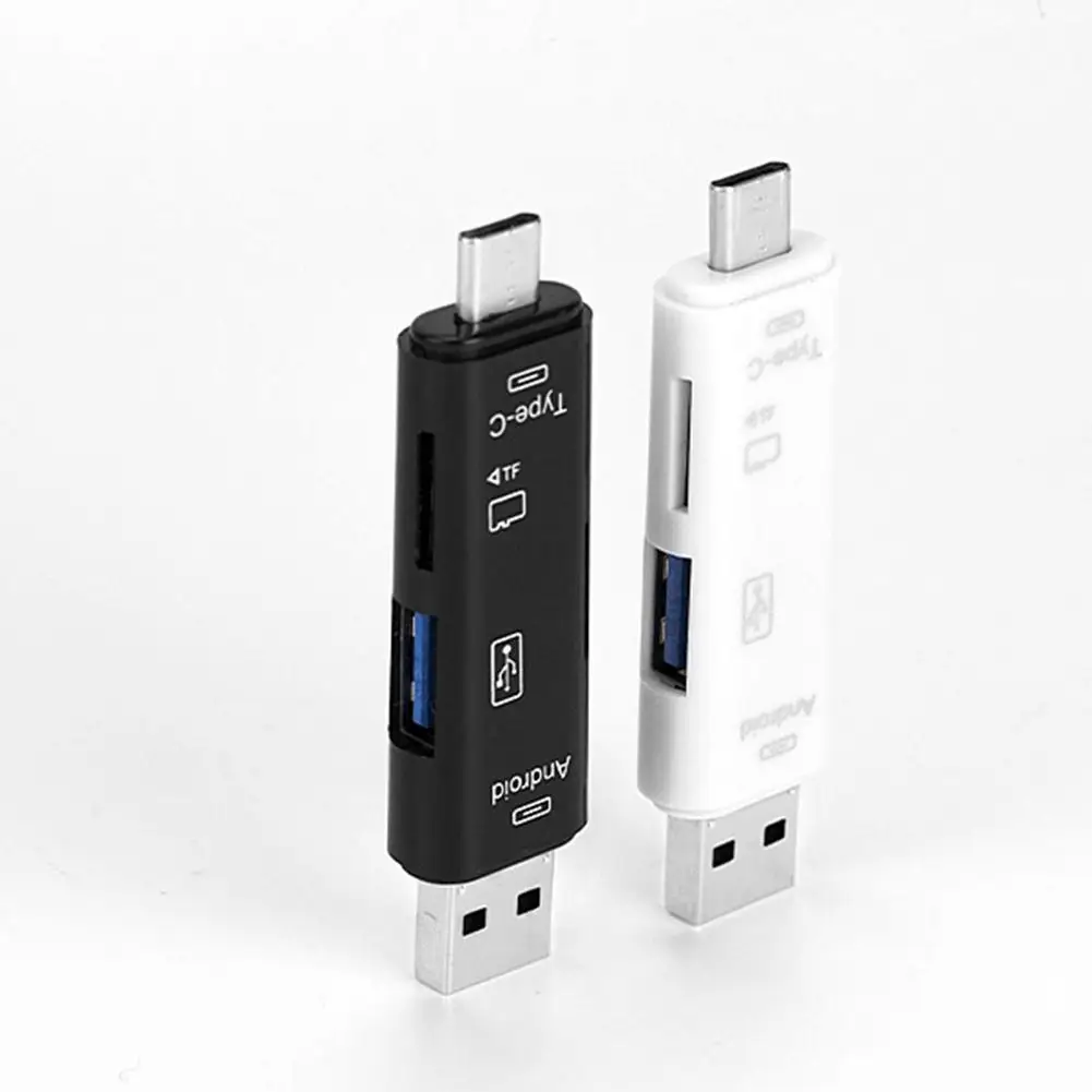 

3-in-1 OTG Type-C USB 2.0 Micro-USB TF Micro-SD High Speed Memory Card Reader