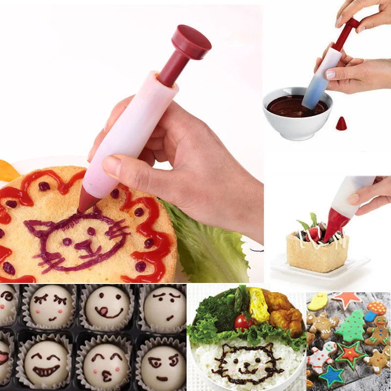 

Cake Deco Pen Magic Cupcake Cookie Cake Decoration Pastry Decorating Writing Set Kit Tool Pen