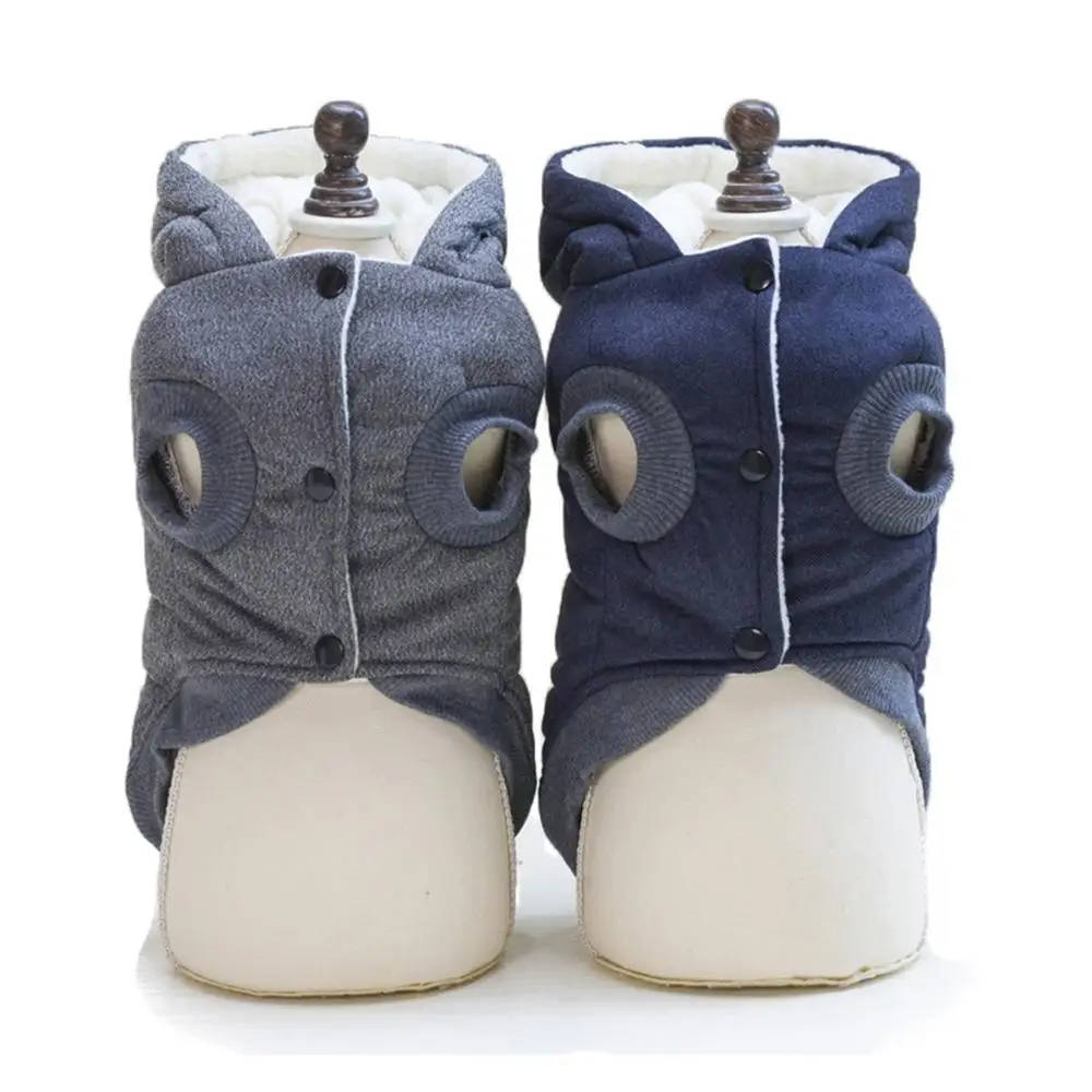 Winter Warm Pet Dog Clothes Hooded Thick Cotton Cat Puppy Dogs Coat Jackets S XXL-in Dog Coats