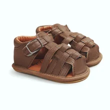 

Infant Boy Girl Baby Summer PU Leather Sandals Soft Sole Crib Boys Girls Shoes Prewalker