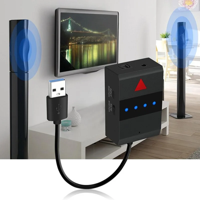 Домашний Беспроводной передатчик Bluetooth V4.0 3 5 мм USB беспроводной аудиоадаптер