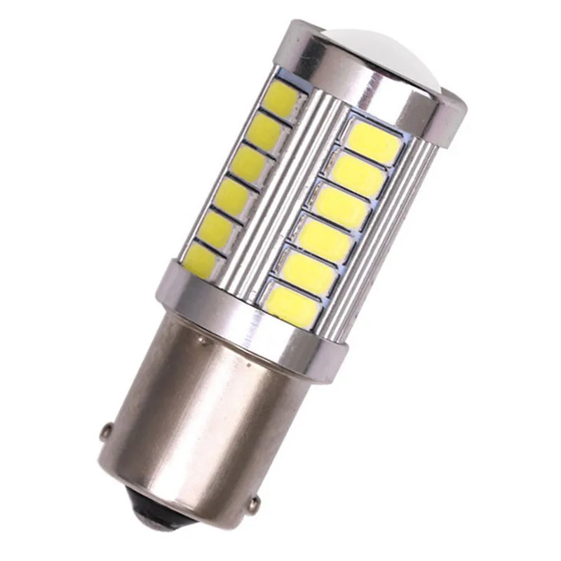 

2Pcs LED Super Bright Low Consumption Ultra Long Life Car Bulb 1156 Backup Reverse Light 33-SMD 5630 5730 12V BA15S P21W#266421