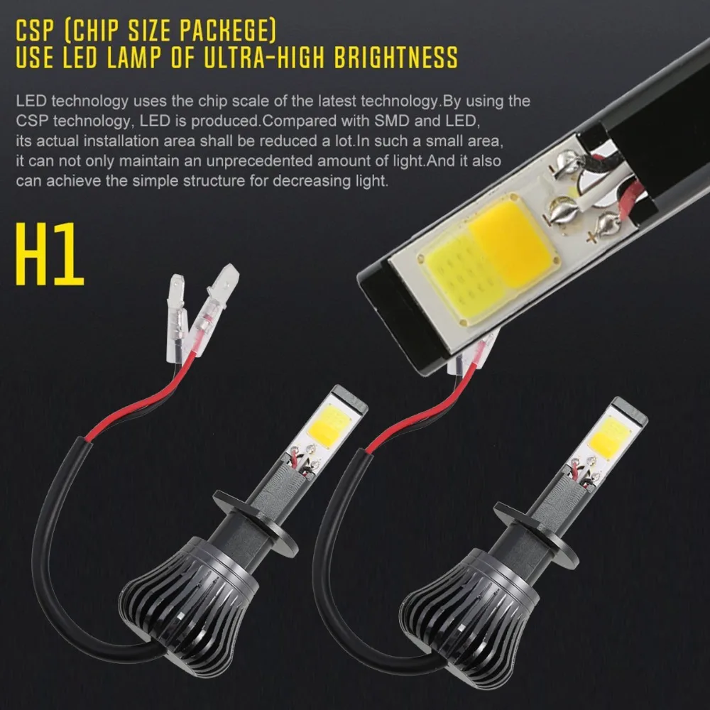 H1 LED 6500K 180W Автомобильные фары автомобильные лампы 18000лм COB Стайлинг чрезвычайно