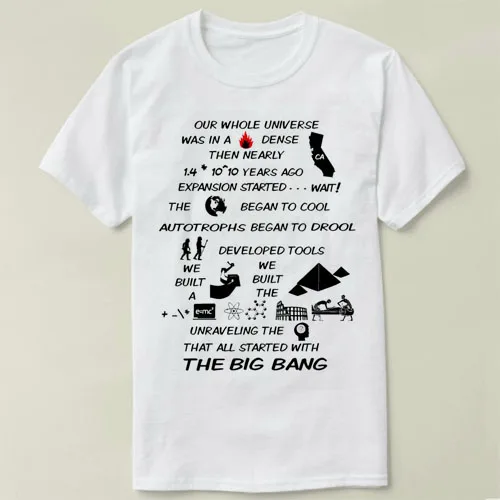 

BIG BANG THEORY THEME SONG 2018 New T Shirt Printed T-shirt Women Men Funny Clothing Tee Shirt Casual T Shirt cmt
