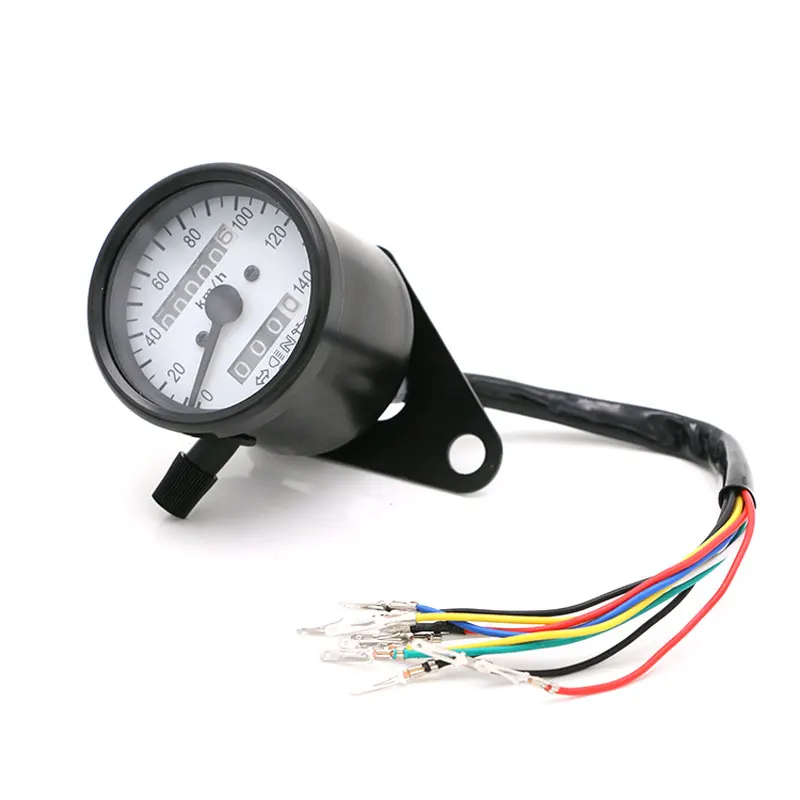 Nuoxintr Universal Backlight Motorcycle Odometer KMH Speedometer Gauge Cruiser Chopper Bobber Motorcycle Accessories Instruments