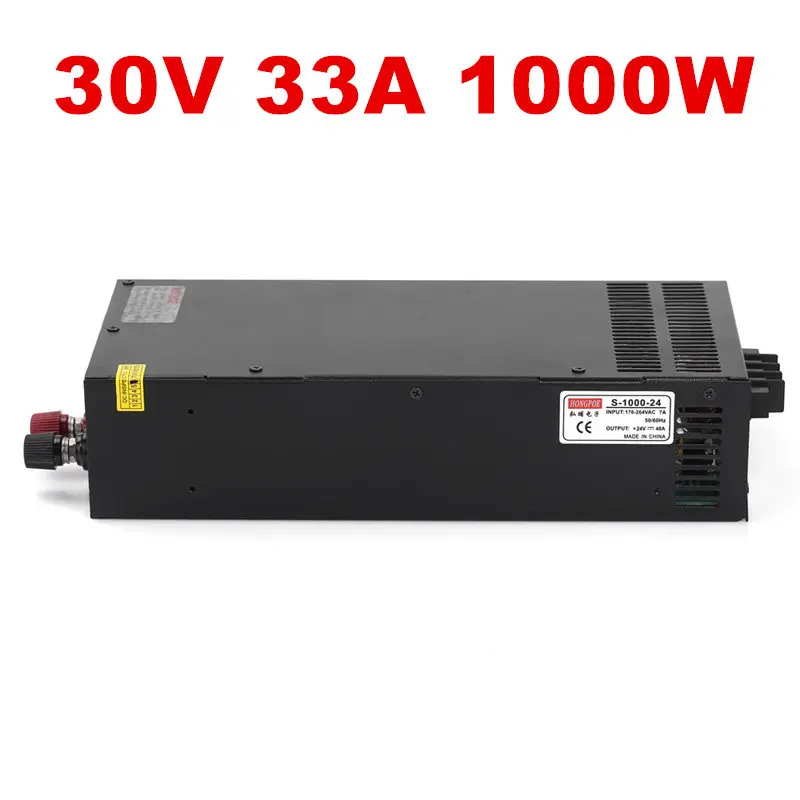 1pcs Industrial grade 1000W 33A 30V Power Supply 30V AC DC High Power