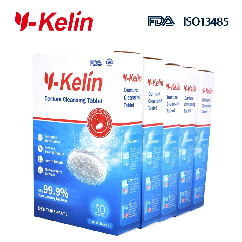 Pаспродажа Y Kelin 192 таблетки для очистки зубных протезов tabs протезы очищающие средства протезы таблетки 192s